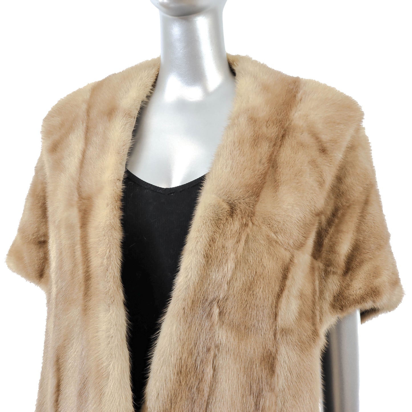 Light Brown Mink Stole- Size Free