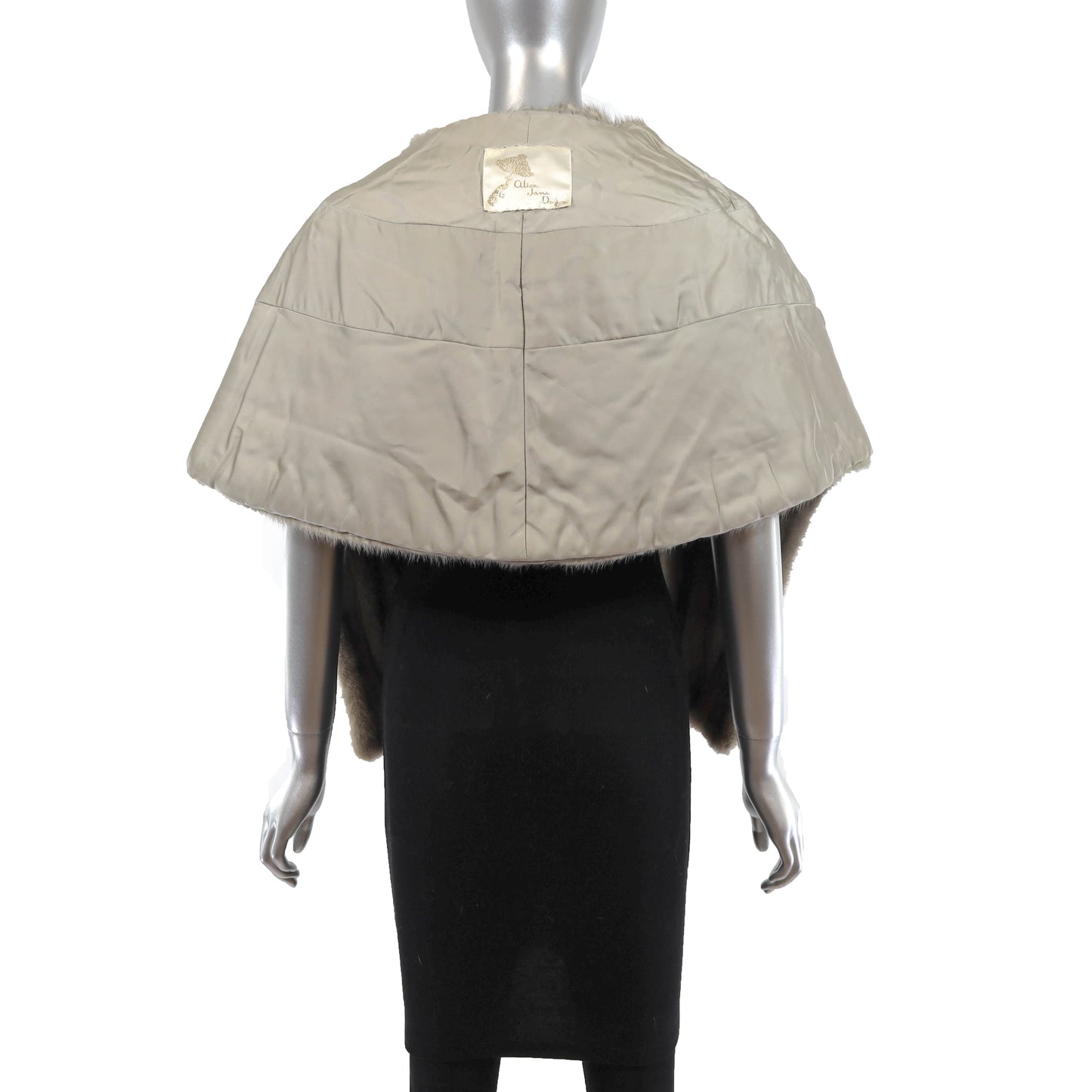 Grey Mink Stole- Size S