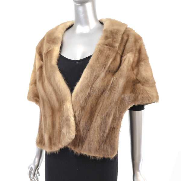 Pastel Mink Stole with Lunaraine Mink Hat- Size M