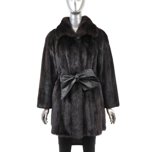 Dark Brown Mink Stroller- Size M