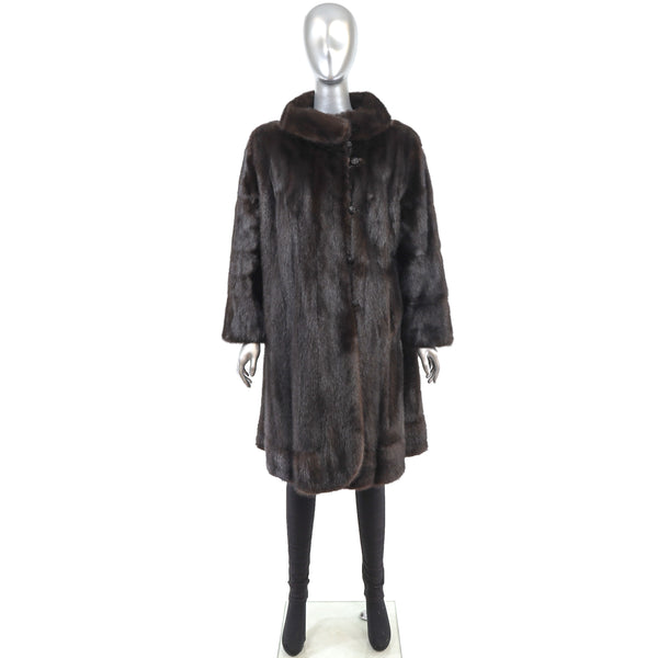 Dark Mahogany Mink Stroller- Size XL