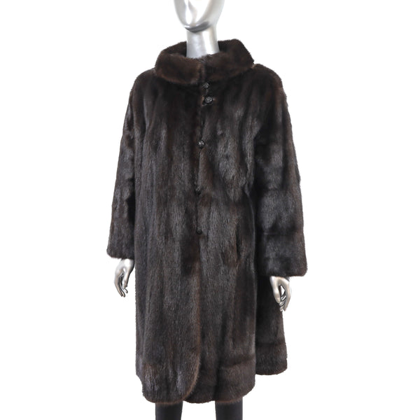 Dark Mahogany Mink Stroller- Size XL