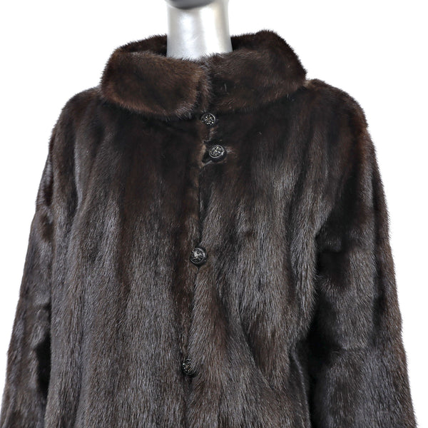 Dark Mahogany Mink Stroller- Size XL
