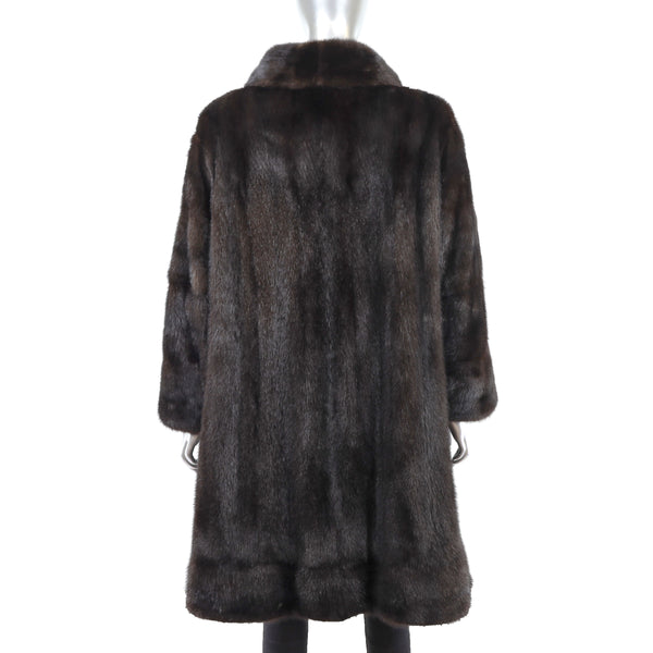 Dark Mahogany Mink Stroller- Size XL