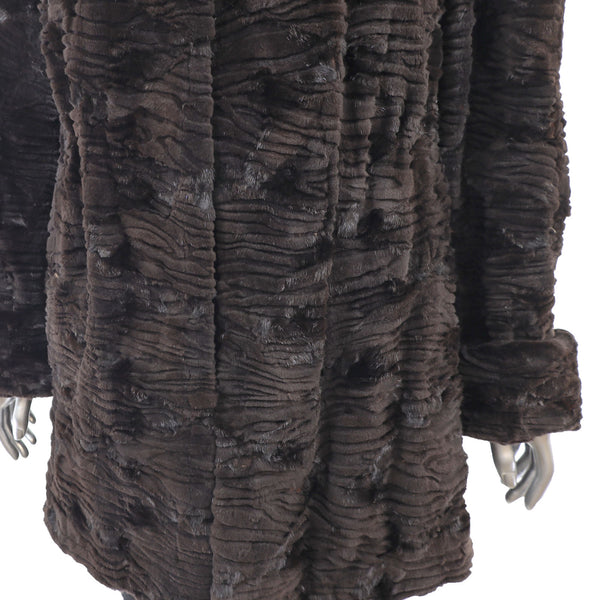Semi Sheared Mink Jacket- Size M