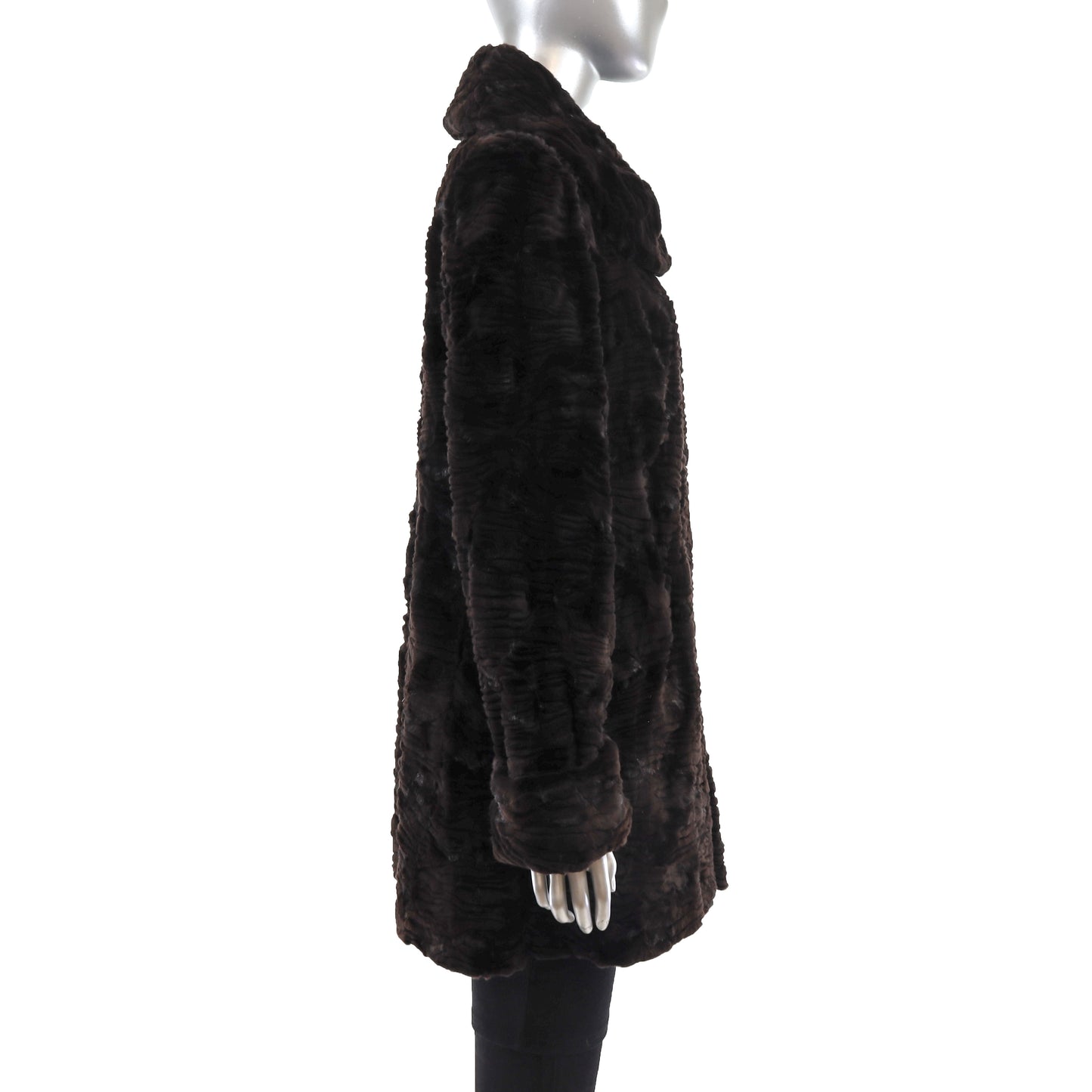 Semi Sheared Mink Jacket- Size M
