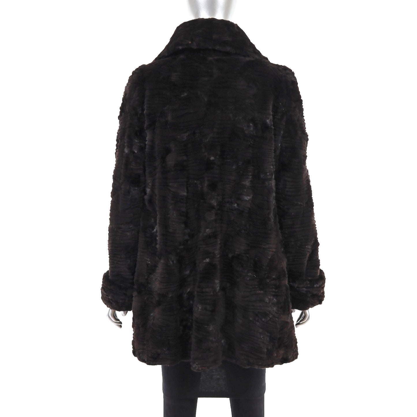Semi Sheared Mink Jacket- Size M
