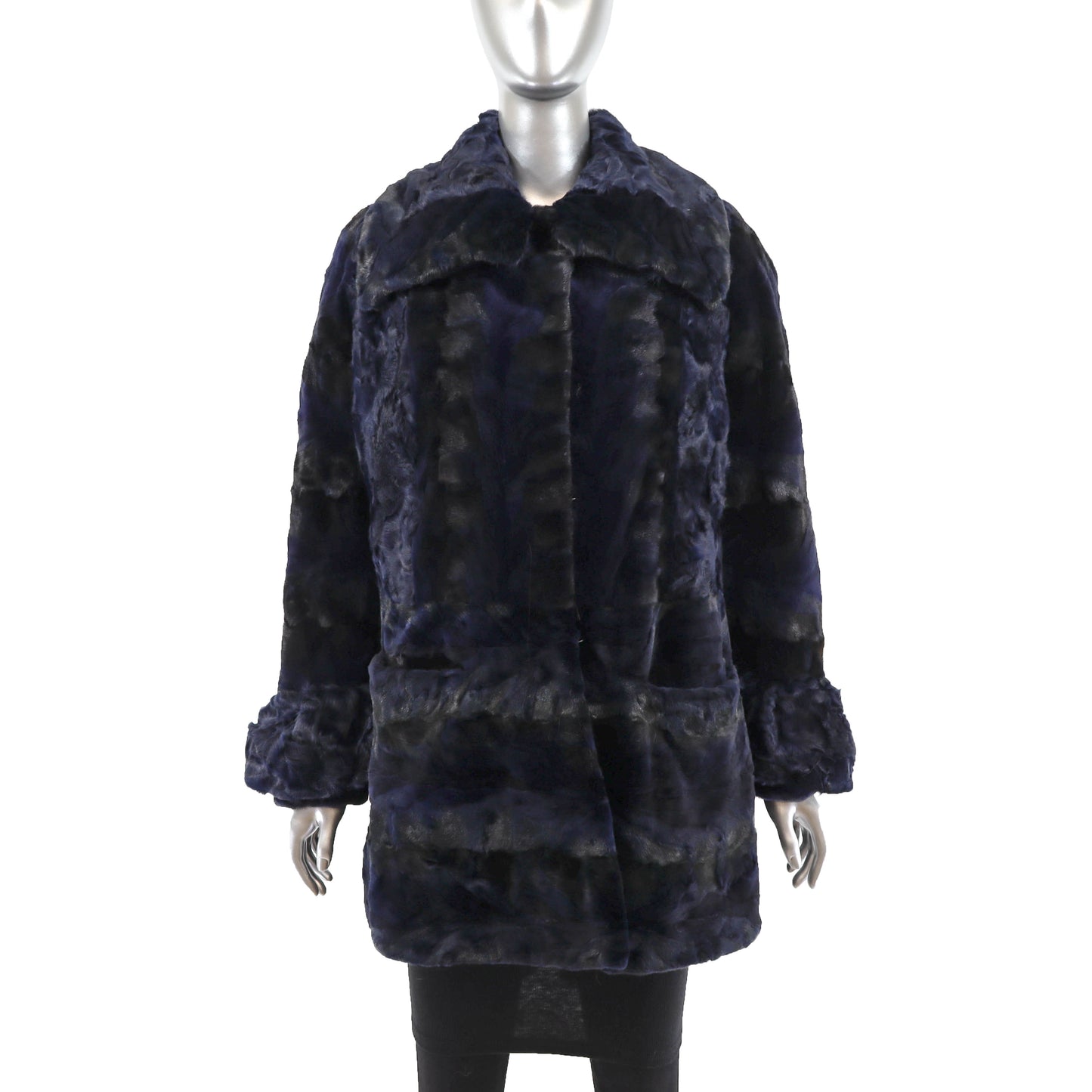Semi Sheared Mink Stroller with Lamb- Size S