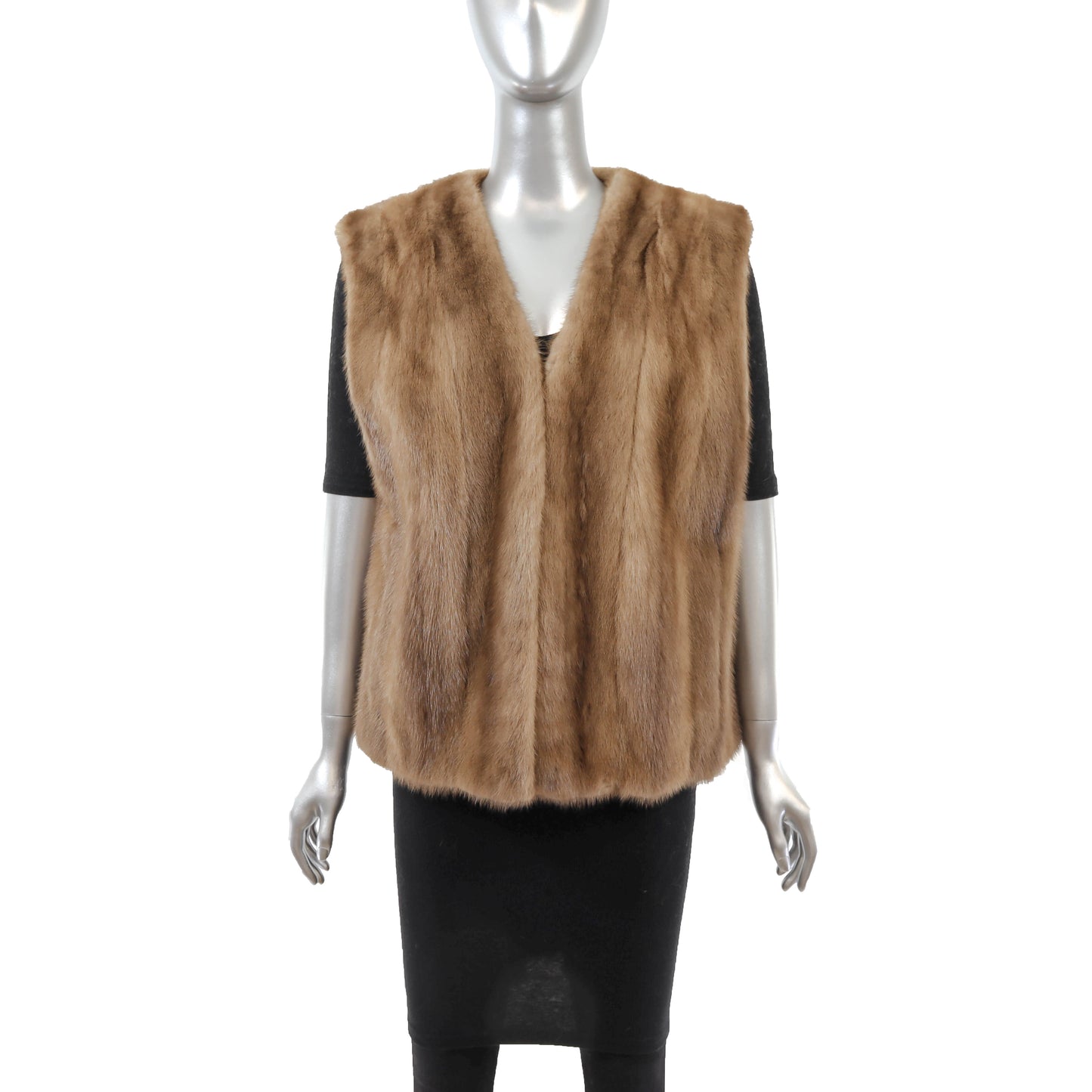 Light Brown Mink Vest- Size L
