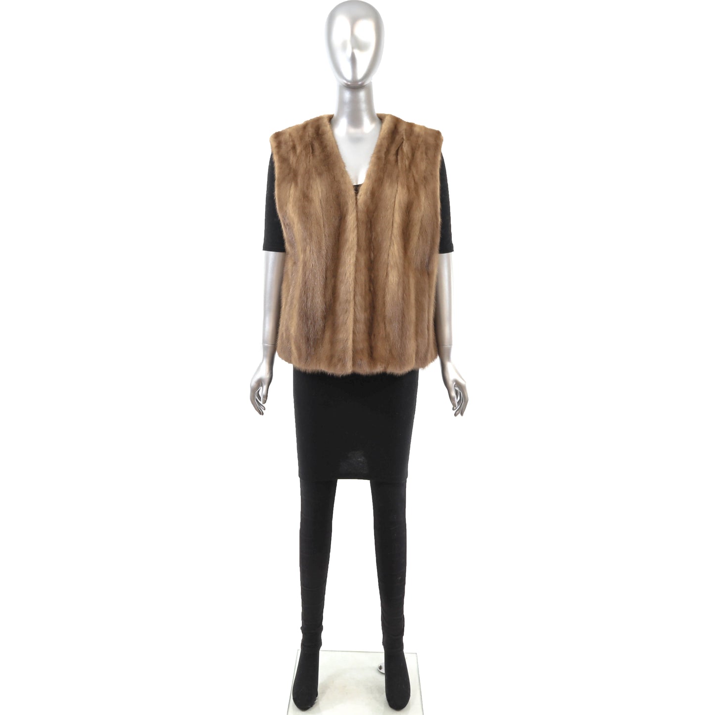 Light Brown Mink Vest- Size L