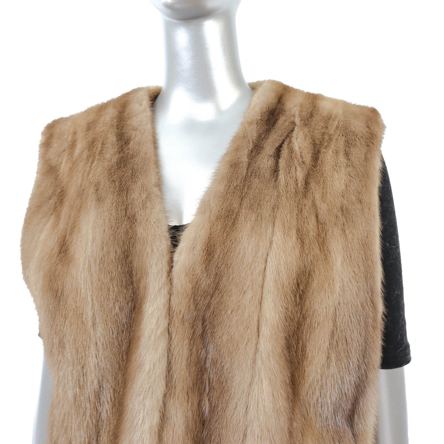Light Brown Mink Vest- Size L