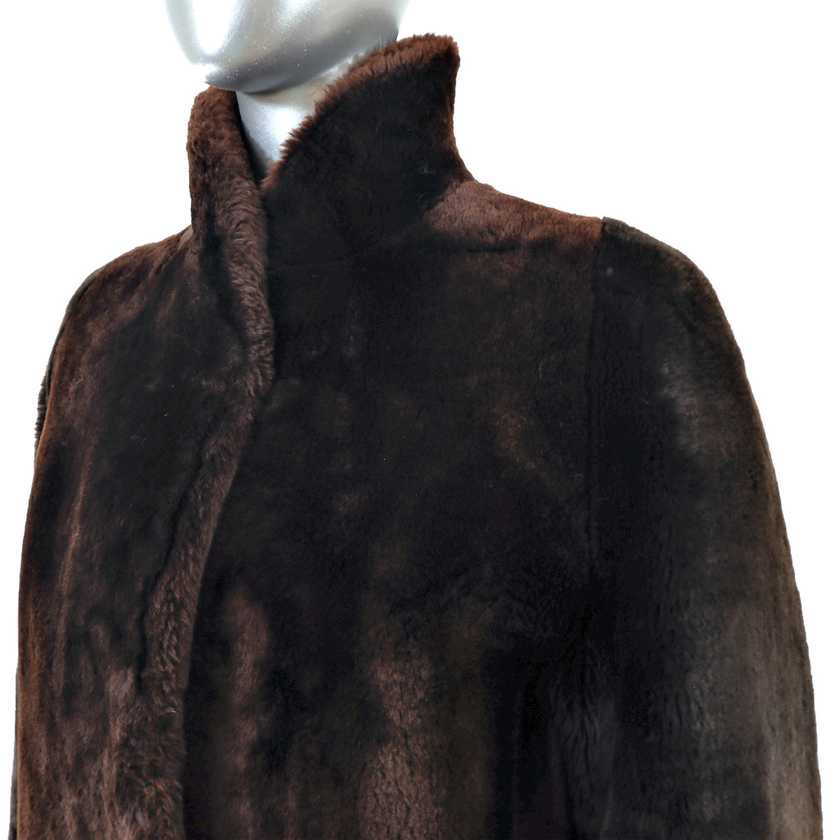 Brown Mouton Jacket- Size M