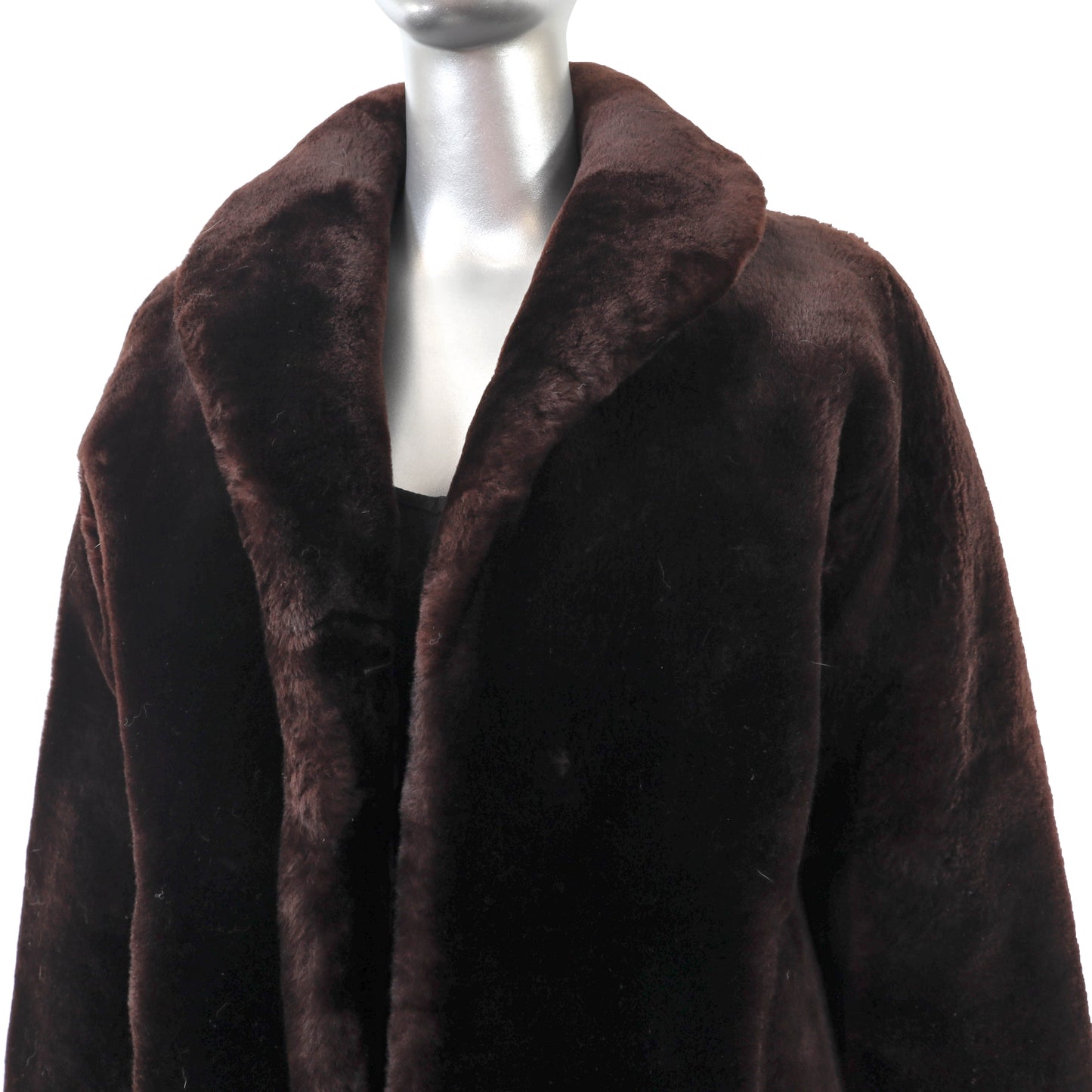 Brown Mouton Jacket- Size M