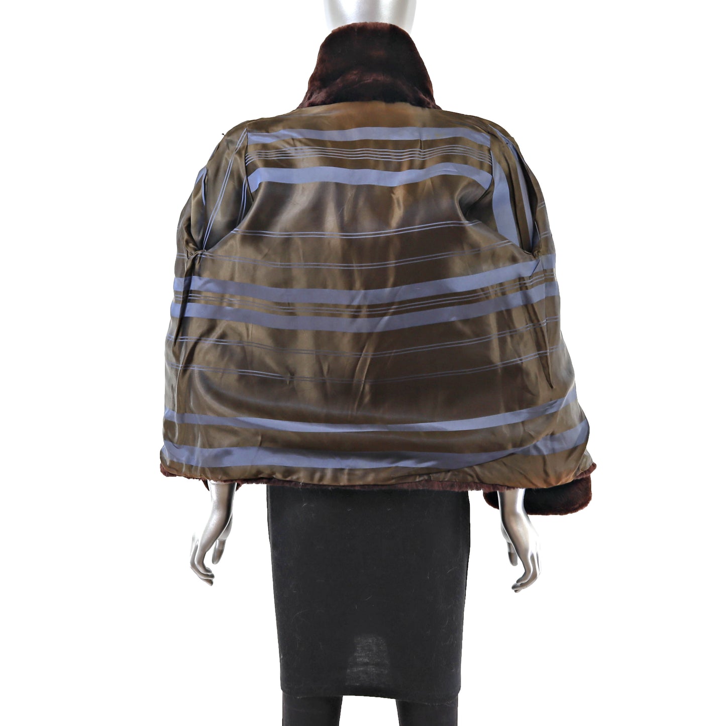 Brown Mouton Jacket- Size M