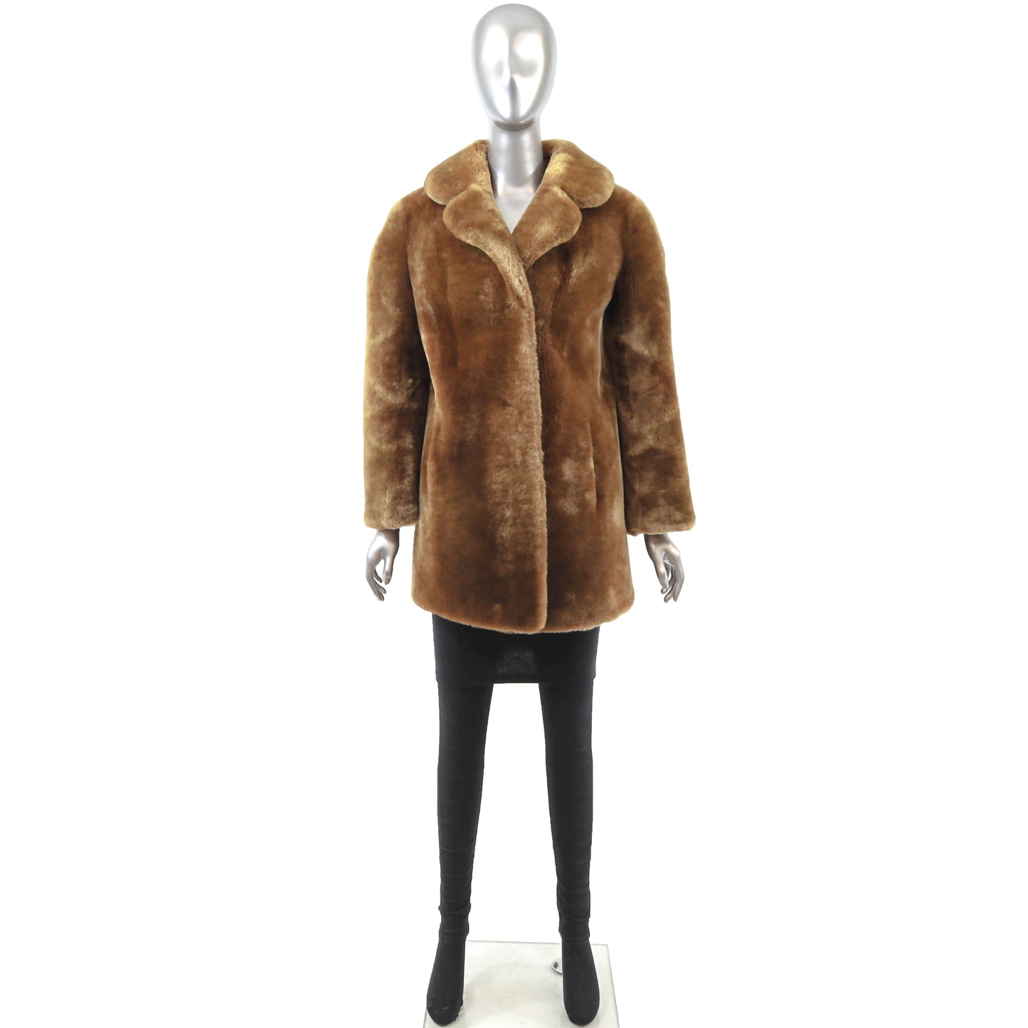 Brown Mouton Jacket- Size M