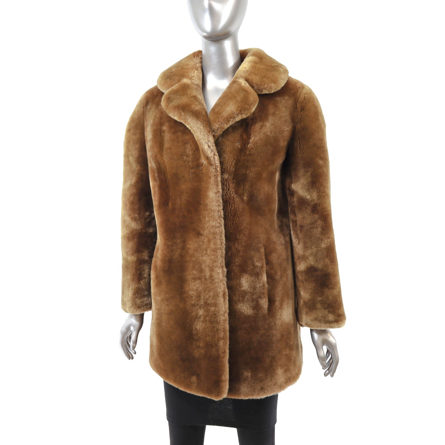 Brown Mouton Jacket- Size M