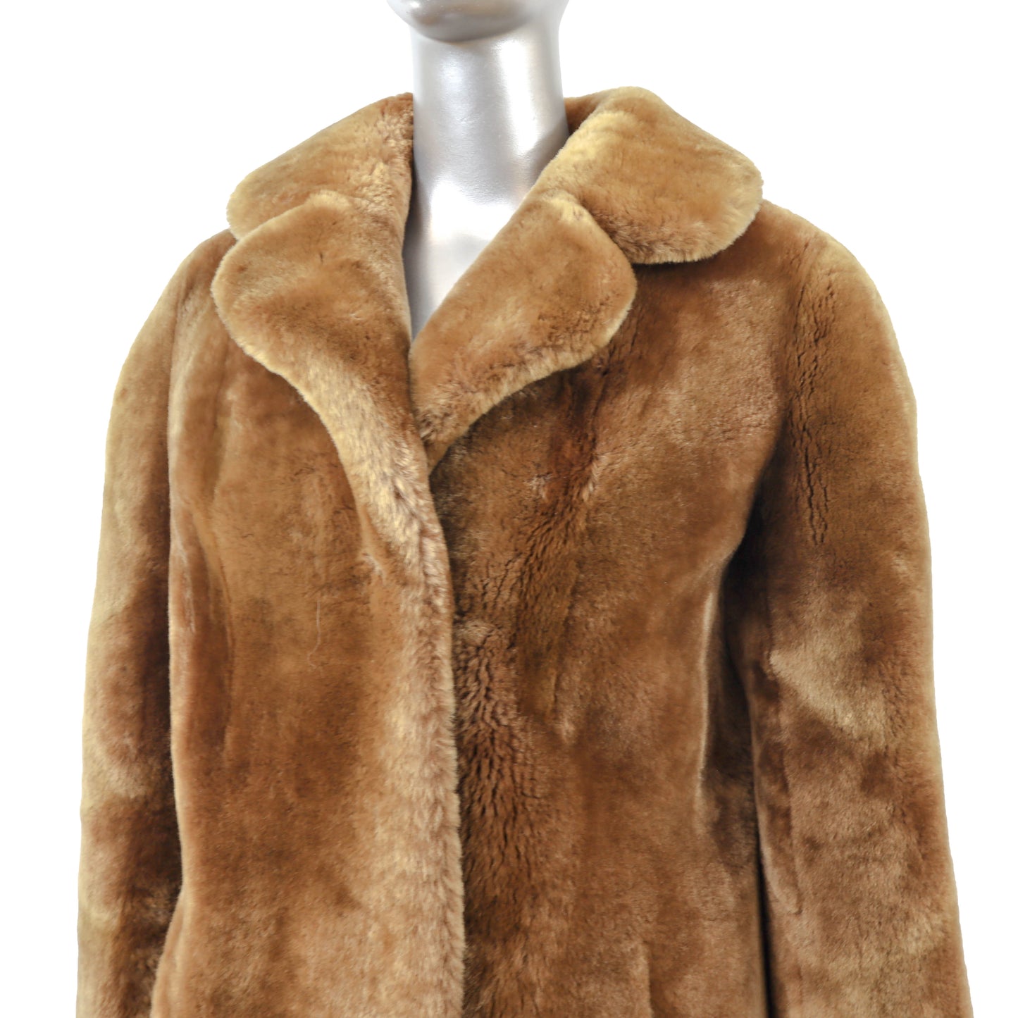 Brown Mouton Jacket- Size M