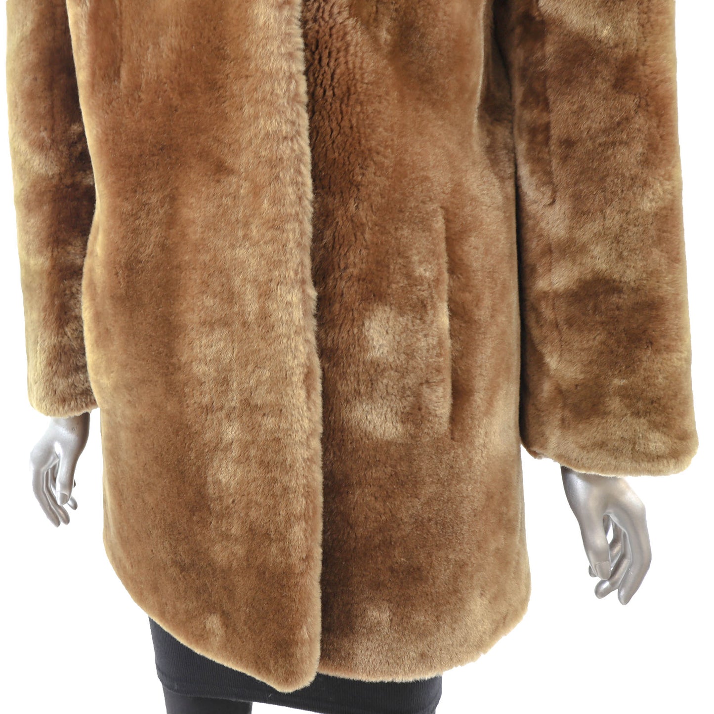 Brown Mouton Jacket- Size M