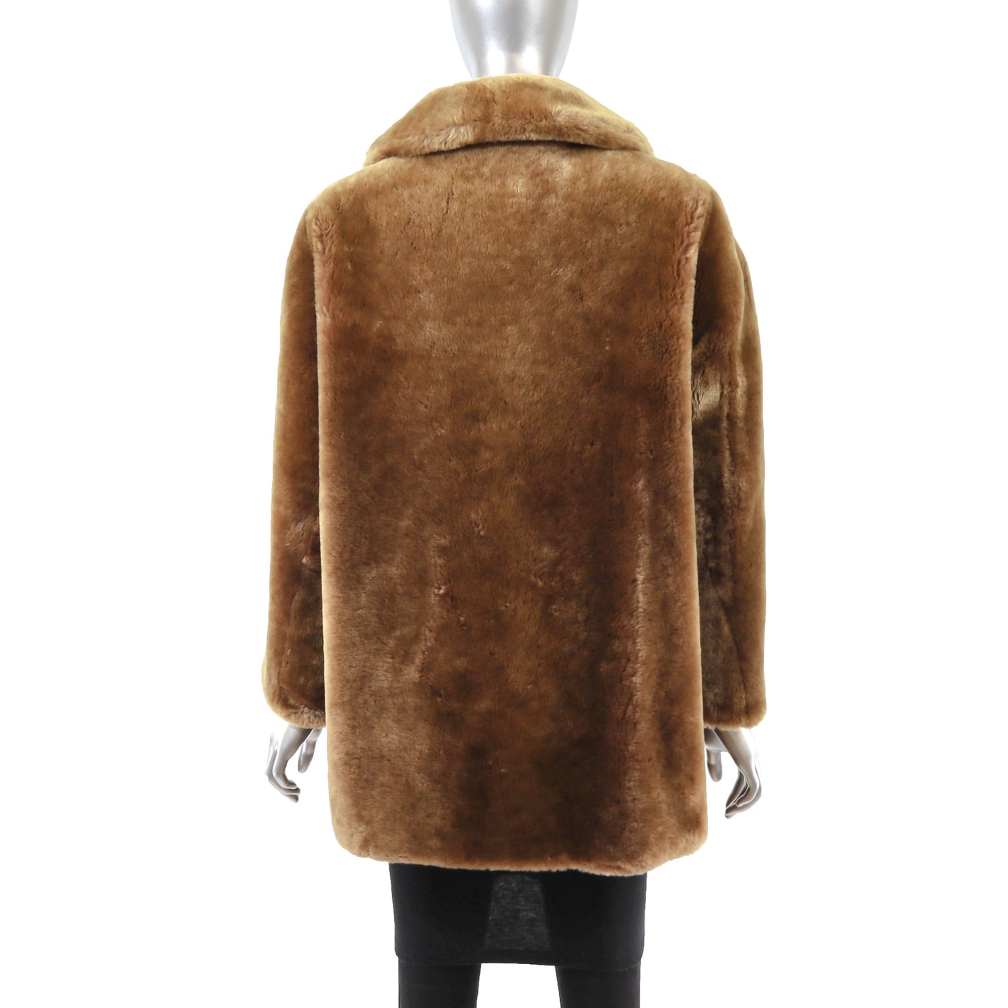 Brown Mouton Jacket- Size M