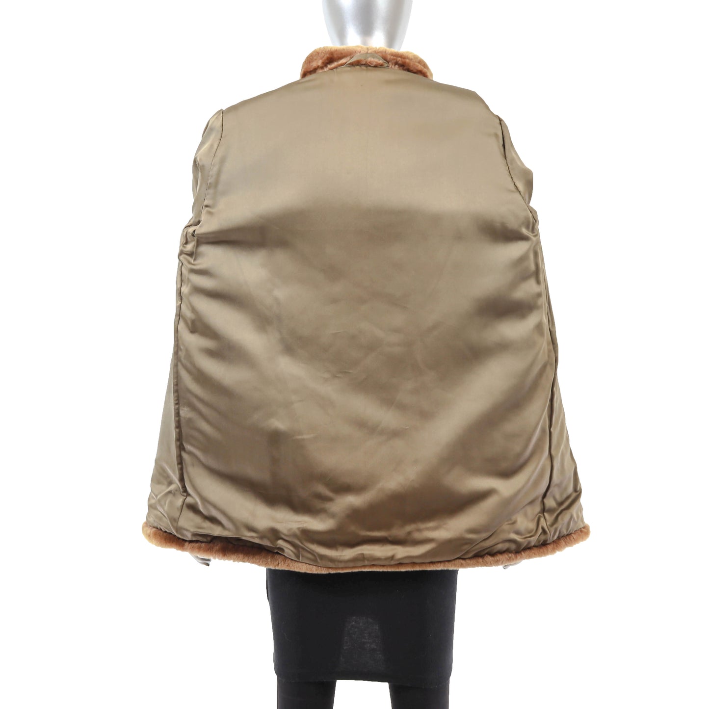 Brown Mouton Jacket- Size M