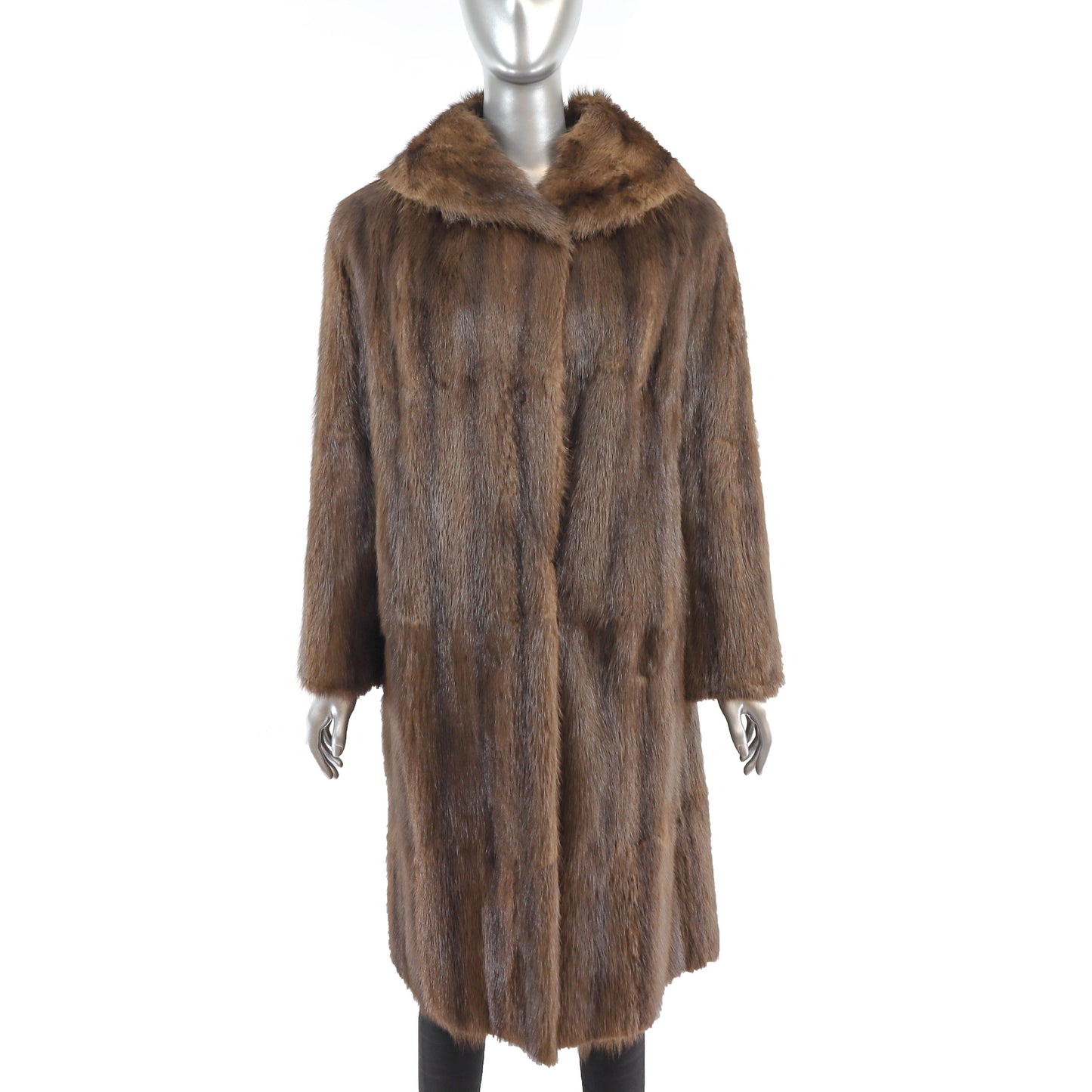 Brown Muskrat Coat- Size M