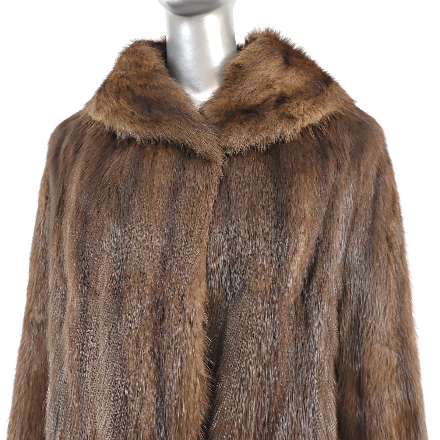 Brown Muskrat Coat- Size M