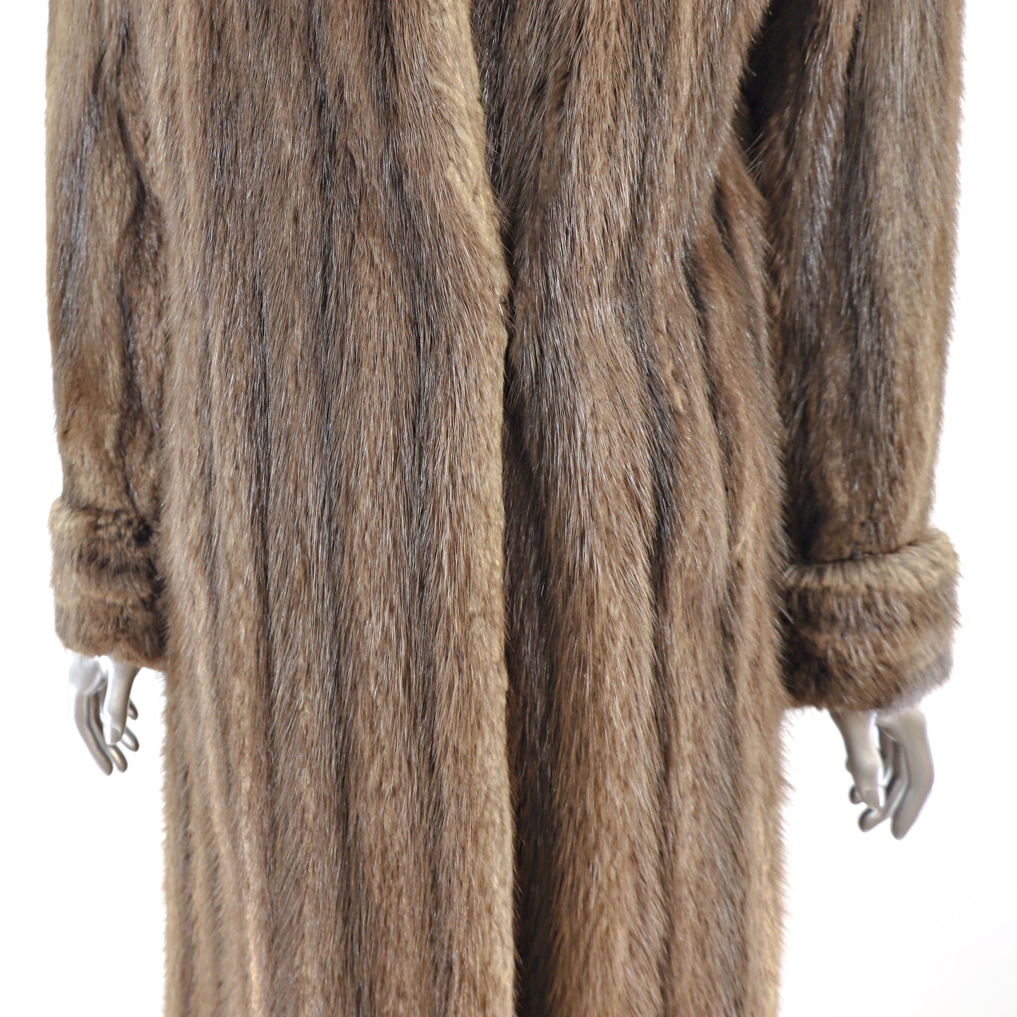 Brown Muskrat Coat- Size XL