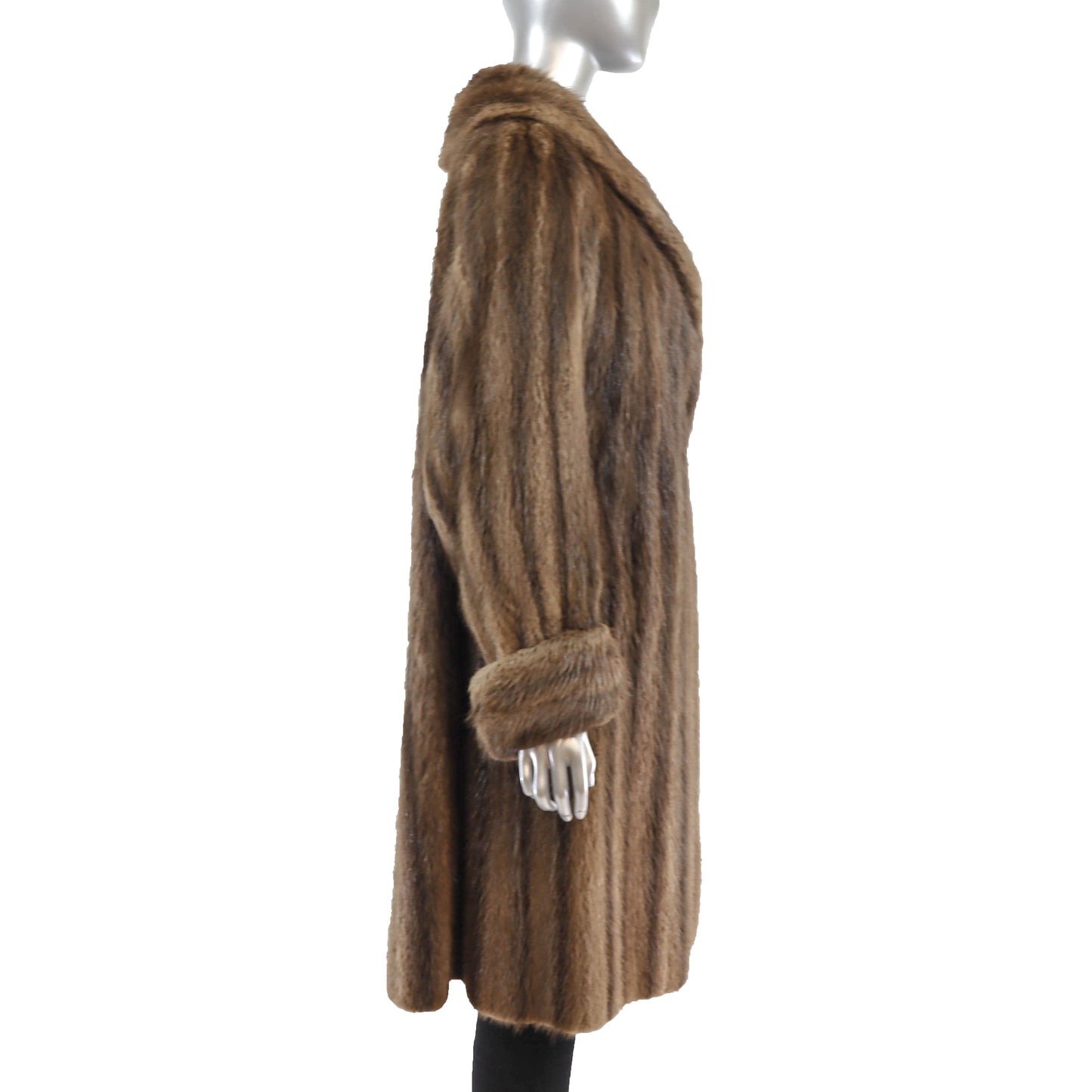 Brown Muskrat Coat- Size XL
