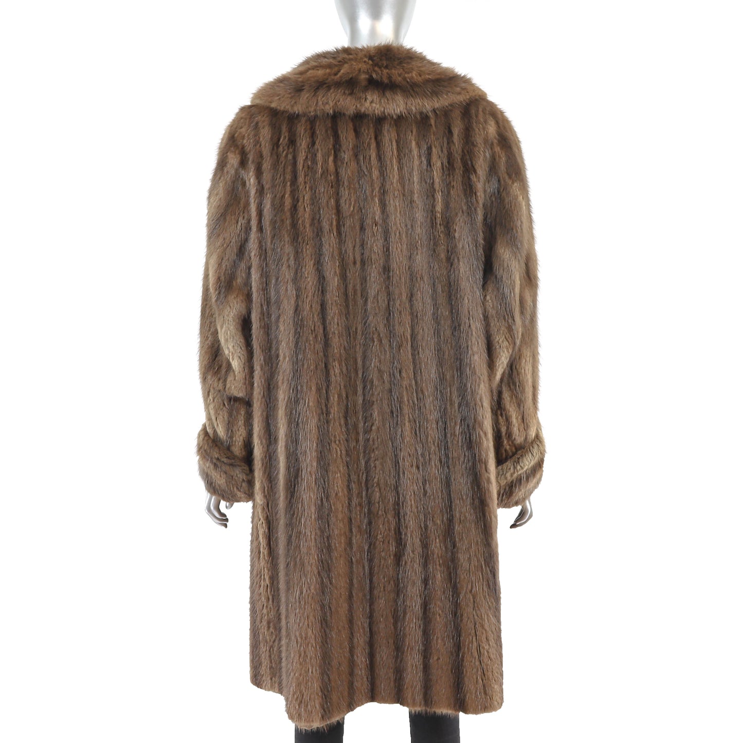Brown Muskrat Coat- Size XL