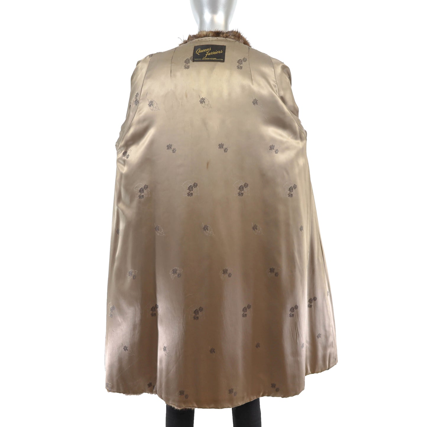 Brown Muskrat Coat- Size XL