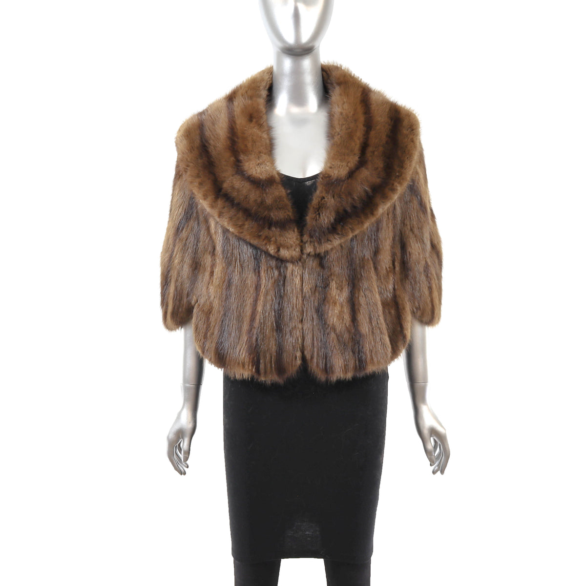 Brown Muskrat Stole- Size M