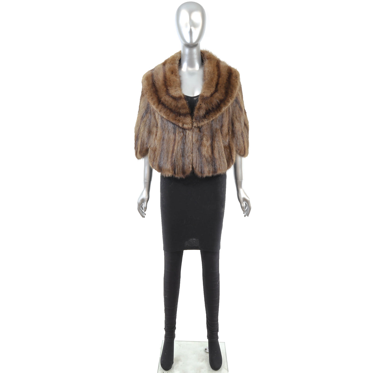 Brown Muskrat Stole- Size M