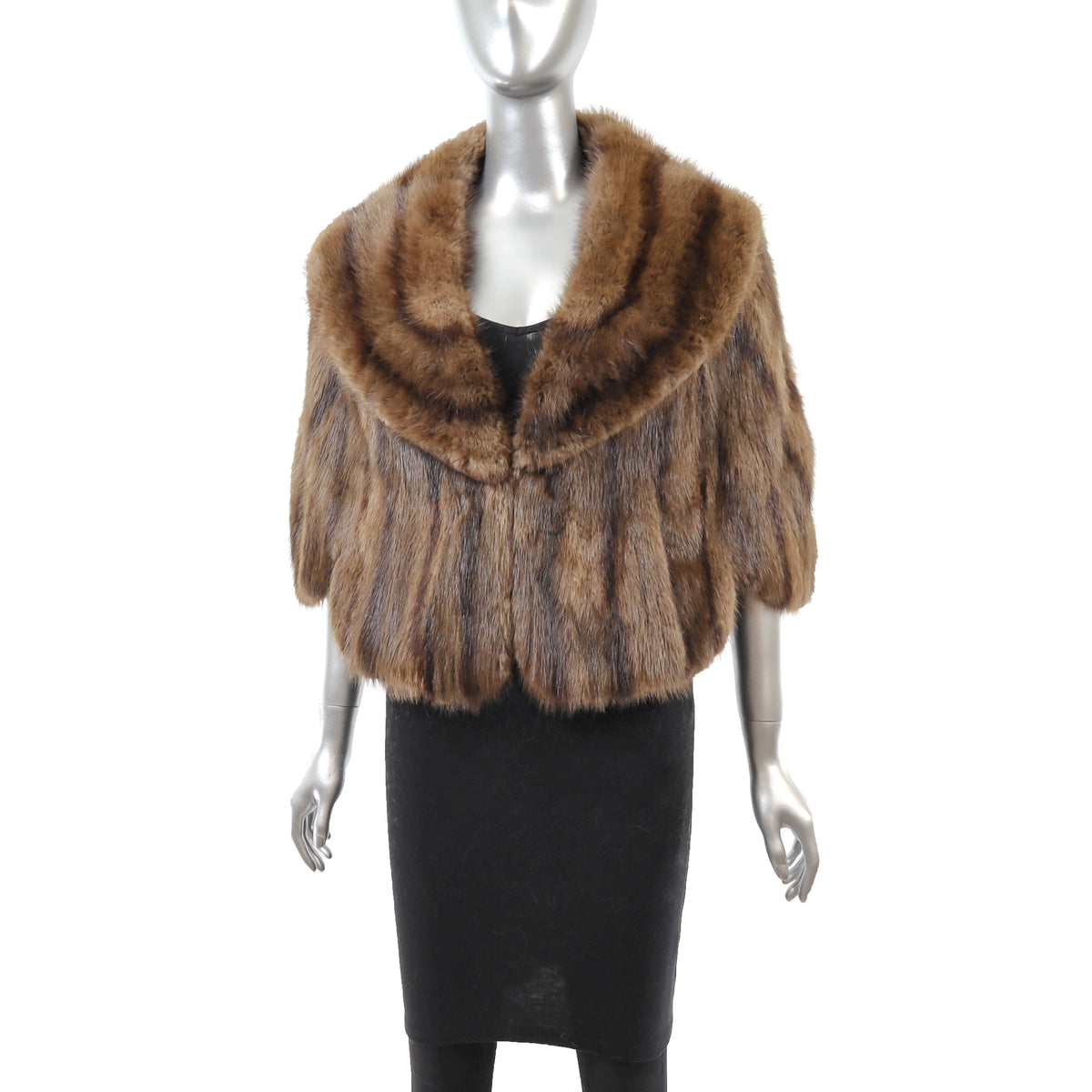Brown Muskrat Stole- Size M