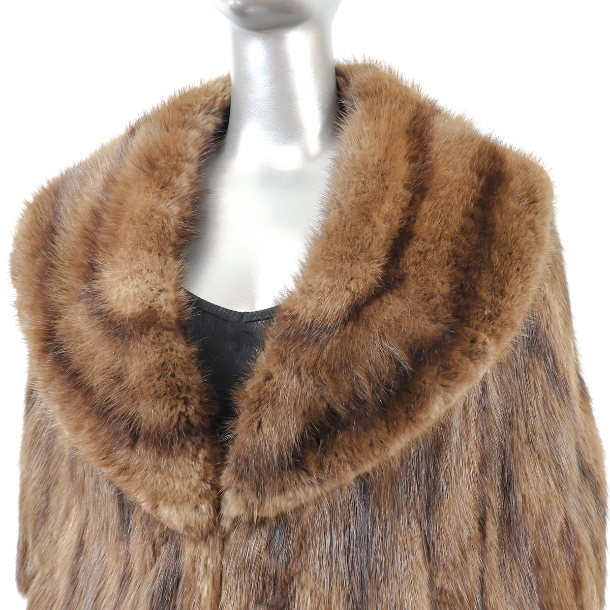 Brown Muskrat Stole- Size M