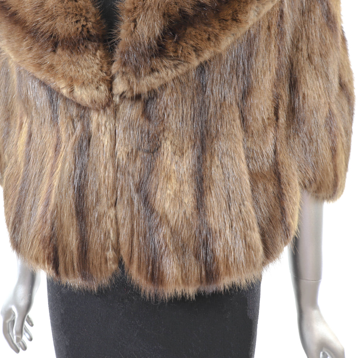 Brown Muskrat Stole- Size M