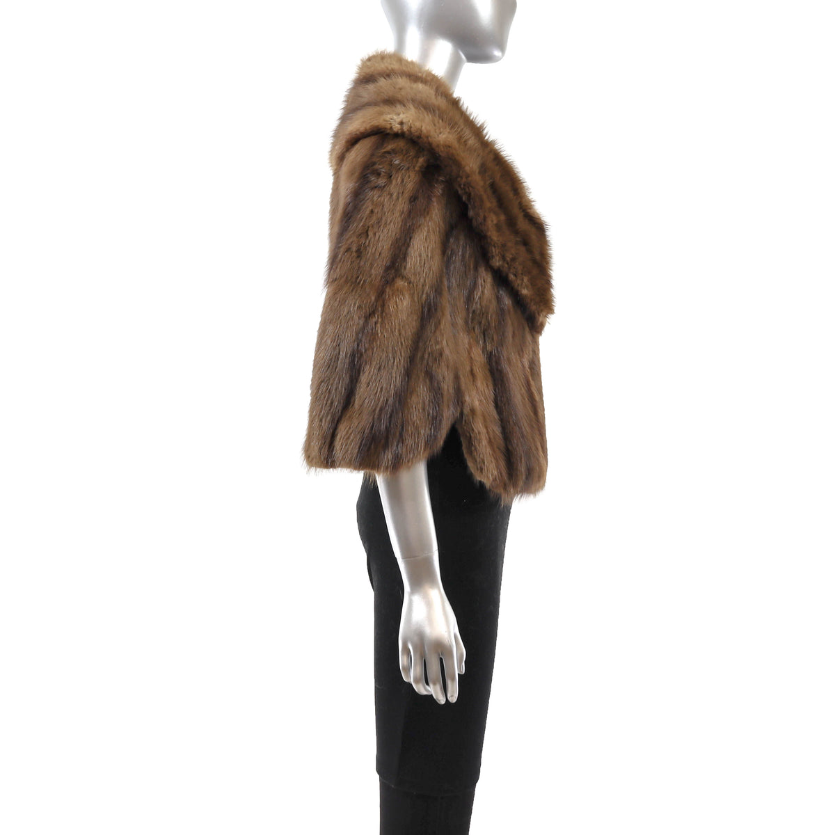 Brown Muskrat Stole- Size M