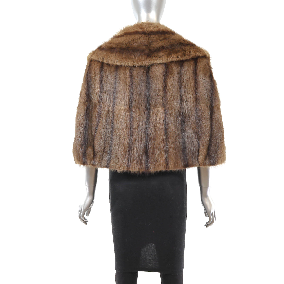 Brown Muskrat Stole- Size M
