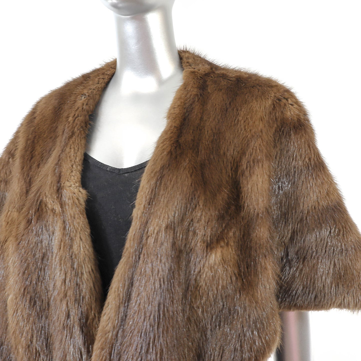 Brown Muskrat Stole- Size Free