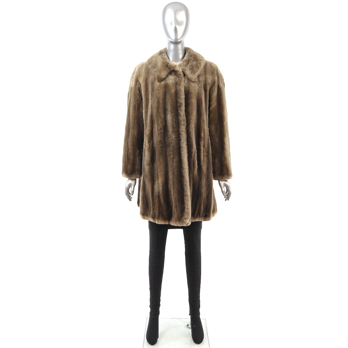 Sheared Nutria 3/4 Coat- Size XL