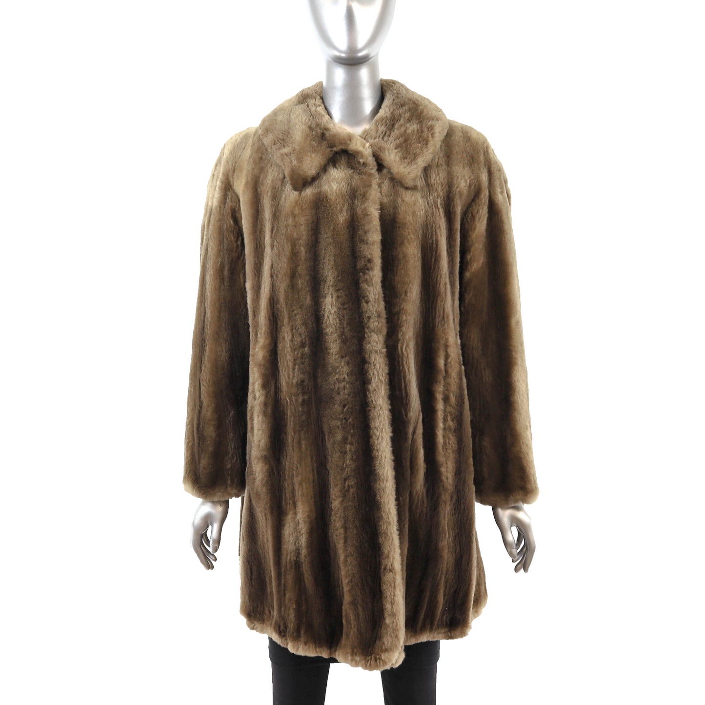 Sheared Nutria 3/4 Coat- Size XL