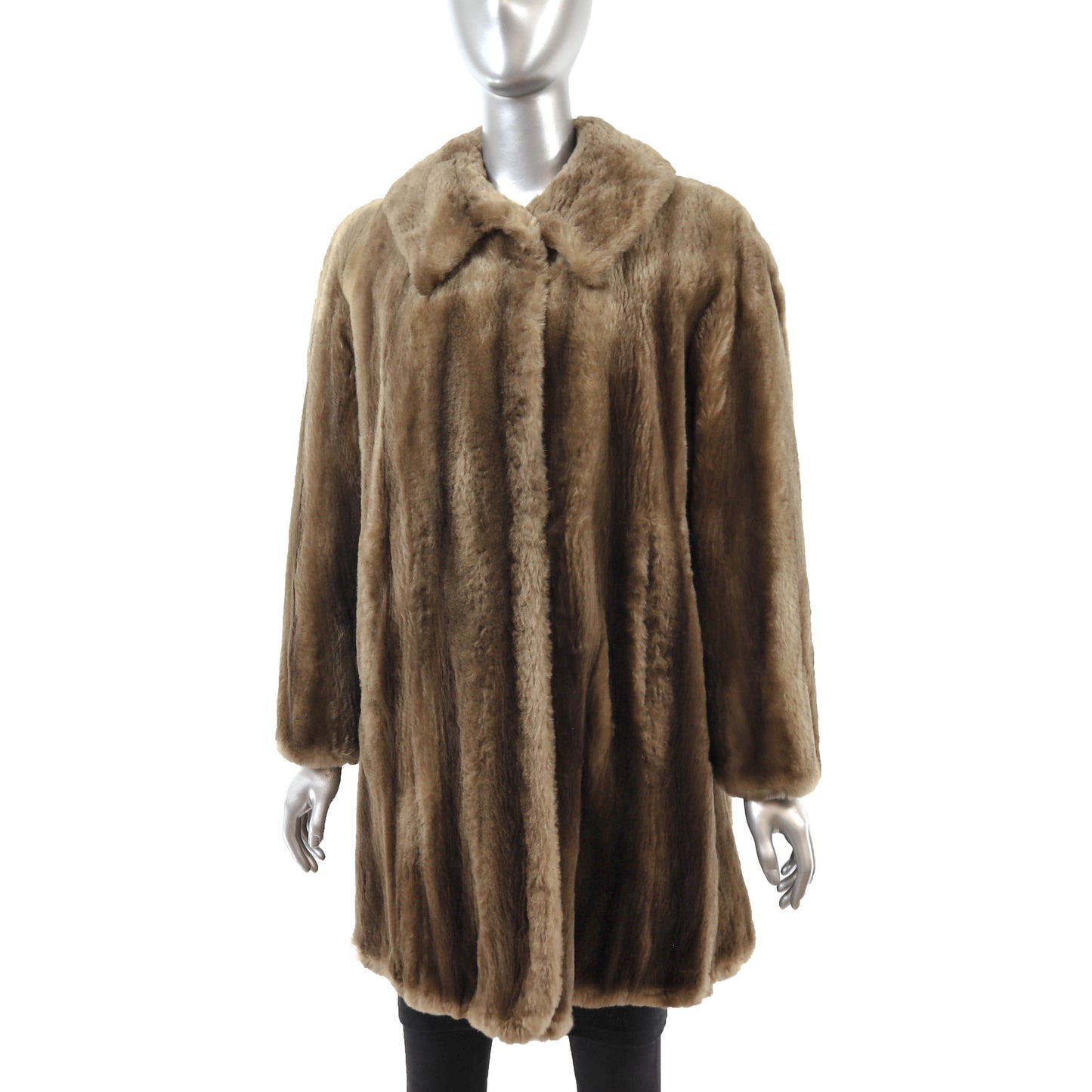 Sheared Nutria 3/4 Coat- Size XL