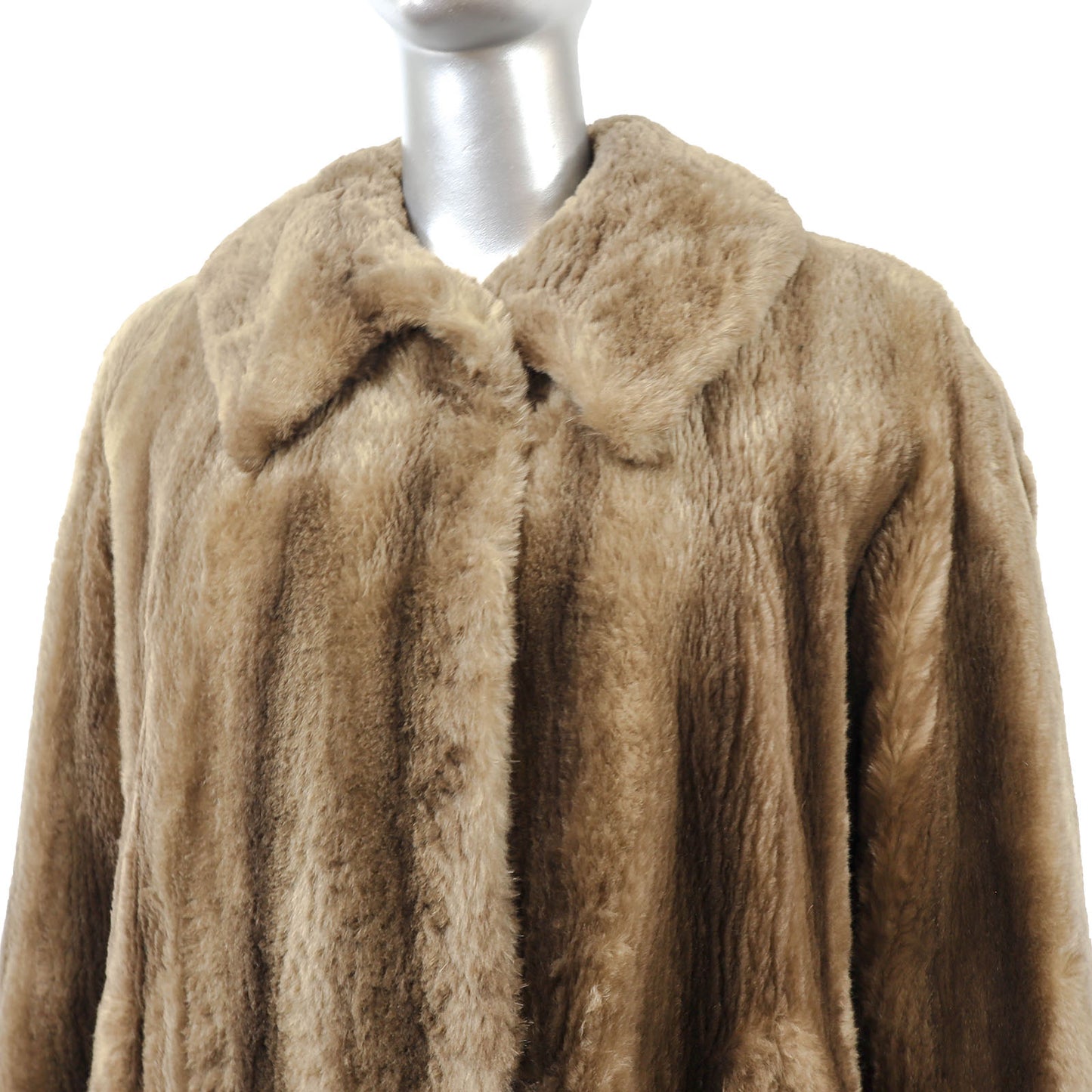 Sheared Nutria 3/4 Coat- Size XL