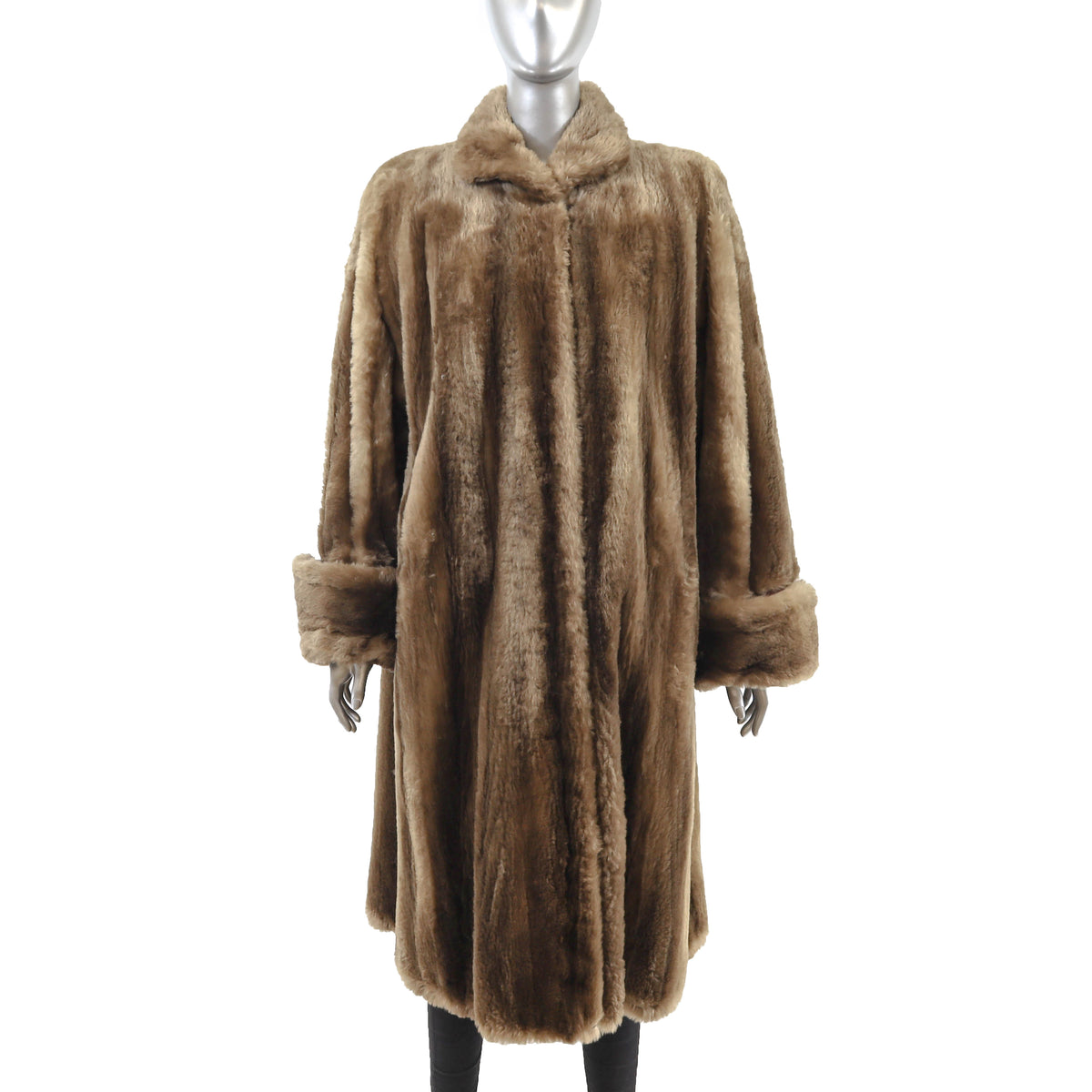 Sheared Nutria Coat- Size XL-XXL