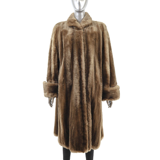 Sheared Nutria Coat- Size XL-XXL