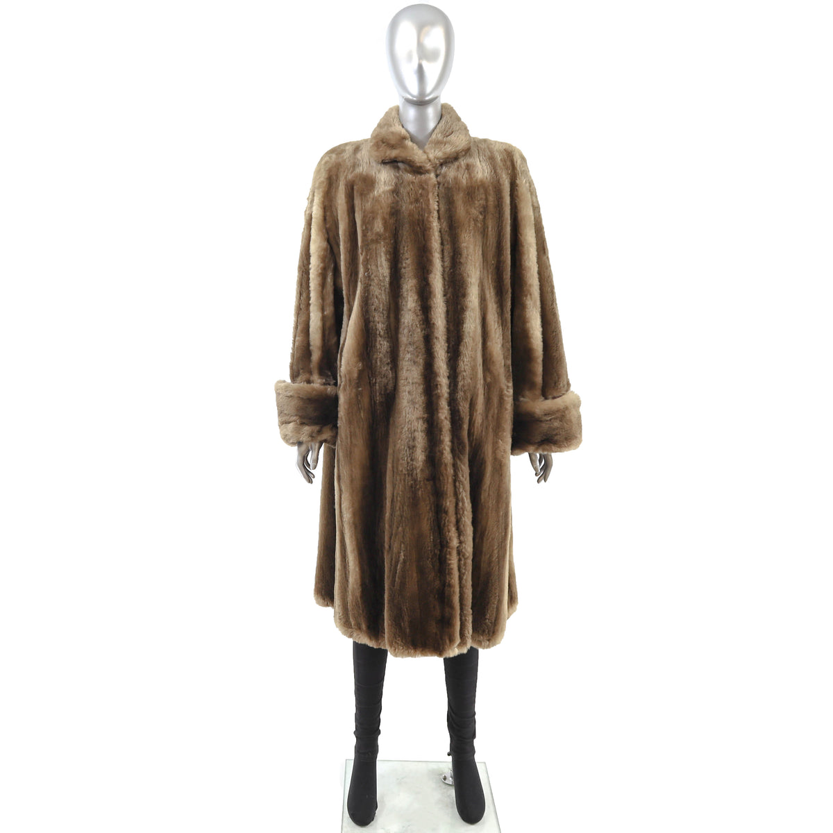 Sheared Nutria Coat- Size XL-XXL