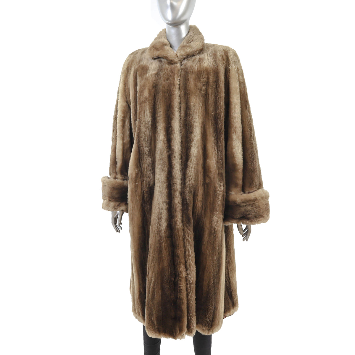 Sheared Nutria Coat- Size XL-XXL