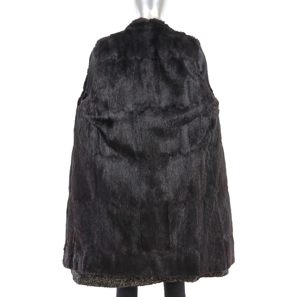 Nutria Lined 3/4 Coat- Size L