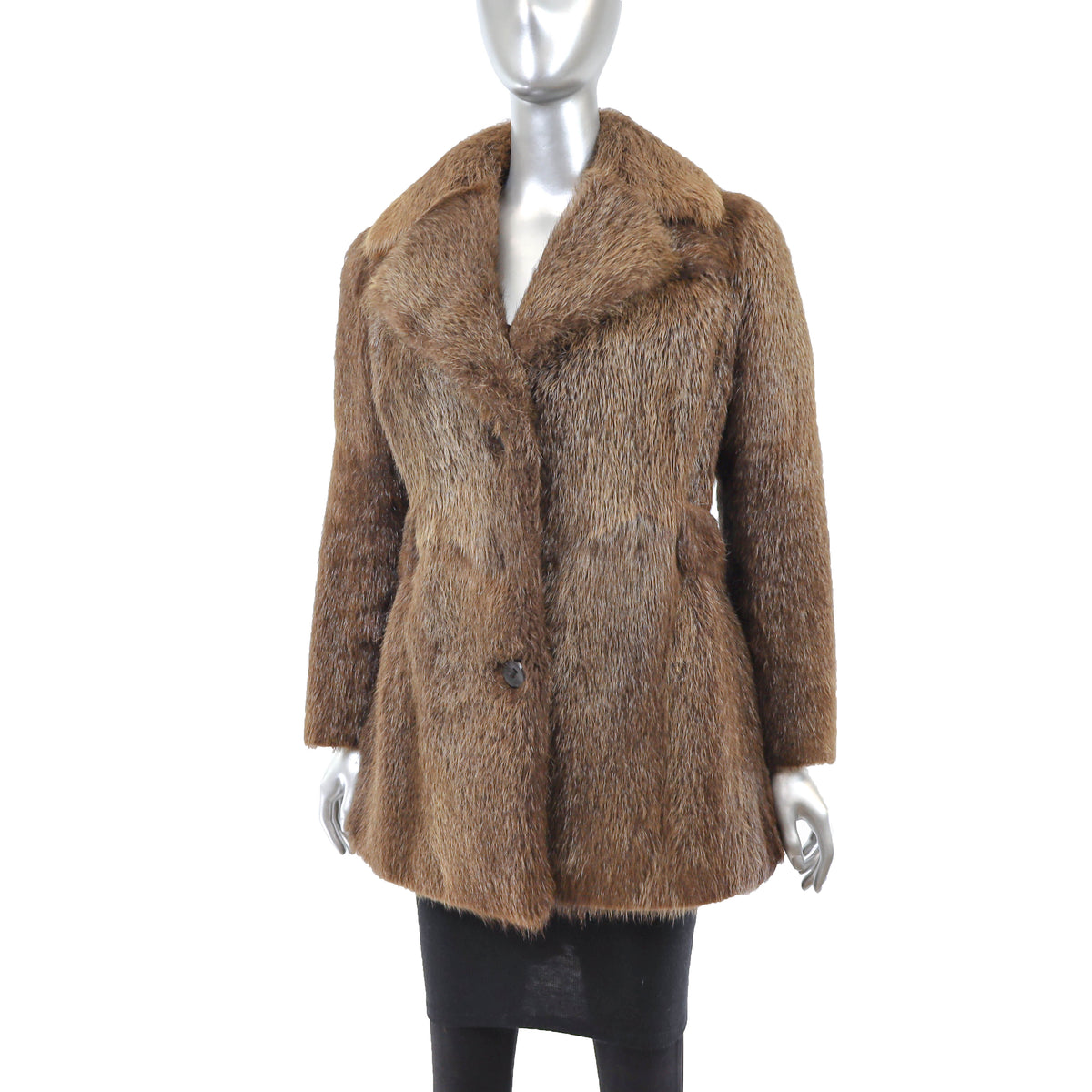 Brown Nutria Jacket- Size S