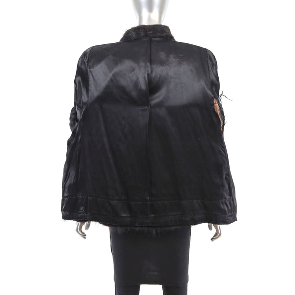 Black Nutria Jacket- Size M