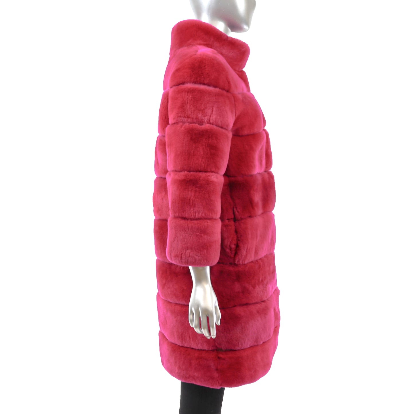 Pink Rex Rabbit Coat- Size M